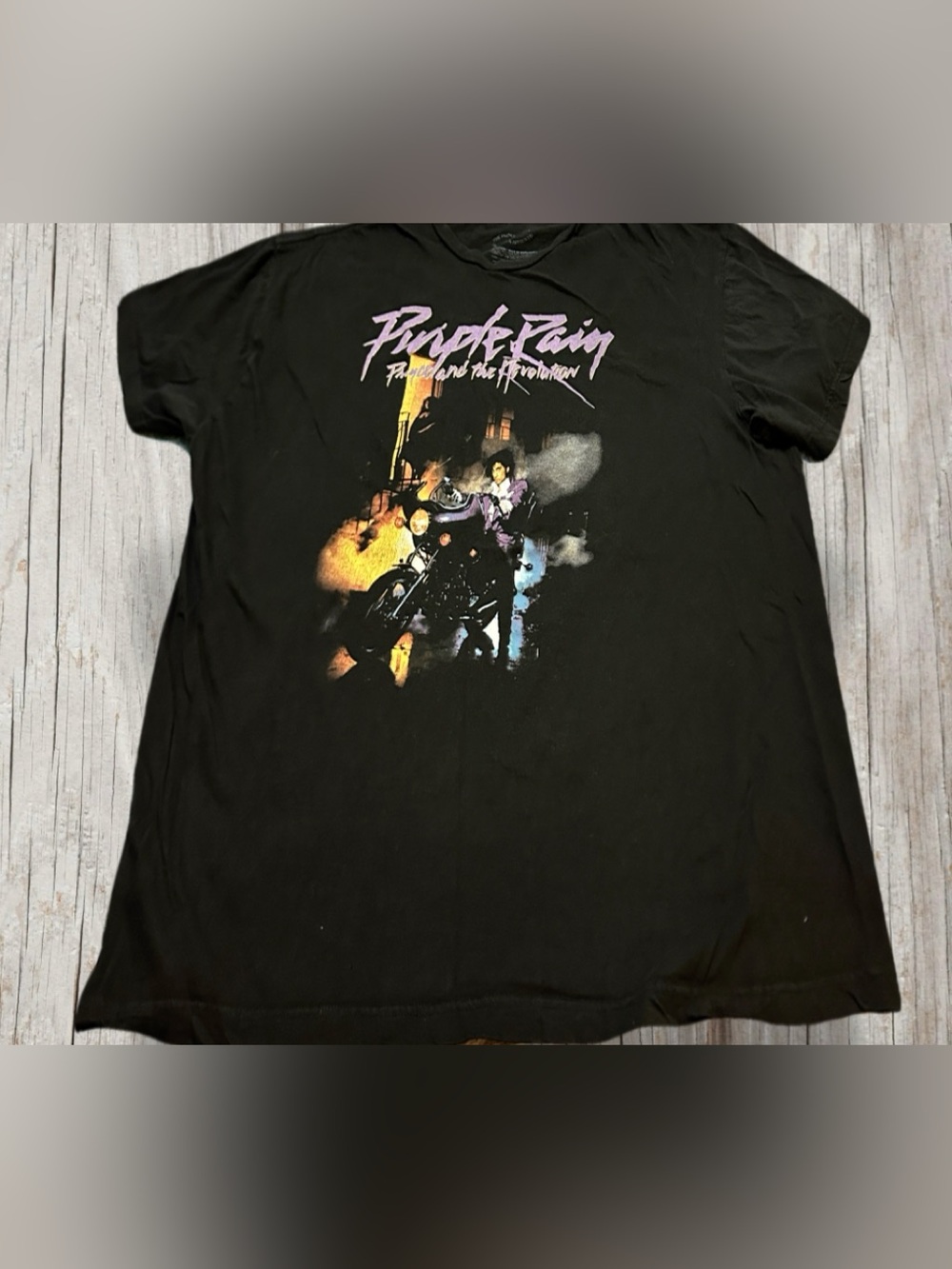 Prince "Purple Rain" Black Graphic Tee - Band Tour Shirt 2XL